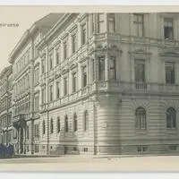 Postkarte der Lessingstraße in Graz, aus der Sammlung Kubinzky für Christian Weniger Spaziergang mit Lilly