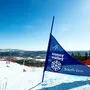 Im russischen Sunney Valley findet der Ski-Cross-Weltcup statt.