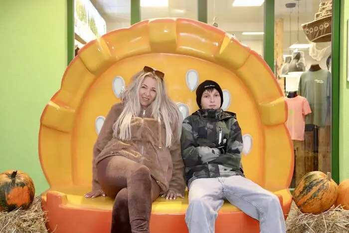 Schon bei der Talstation war die Halloween-Stimmung kaum zu übersehen