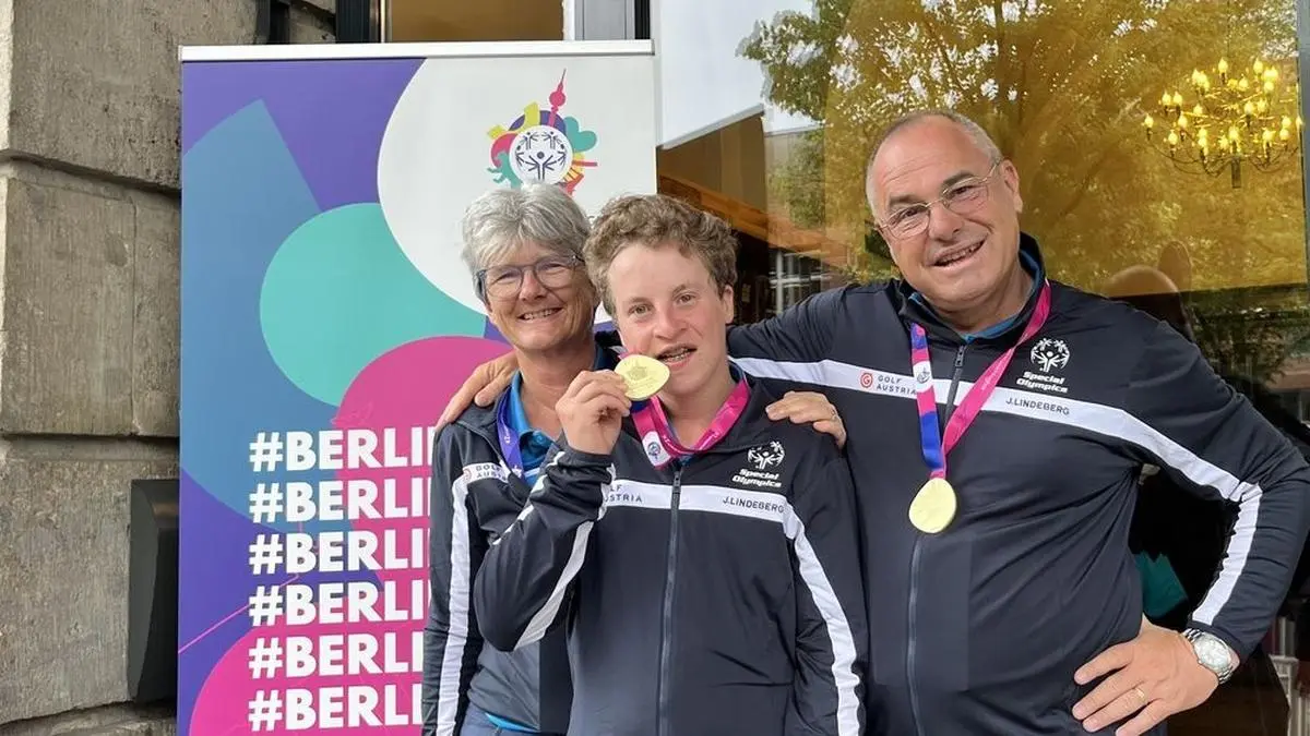 Golf ist bei ihnen ein Familiensport – Eva, Florian und Johannes Bittmann