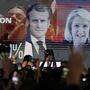 Ma­cron und Le Pen lie­fern sich am 24. April das Duell um die Präsidentschaft.
