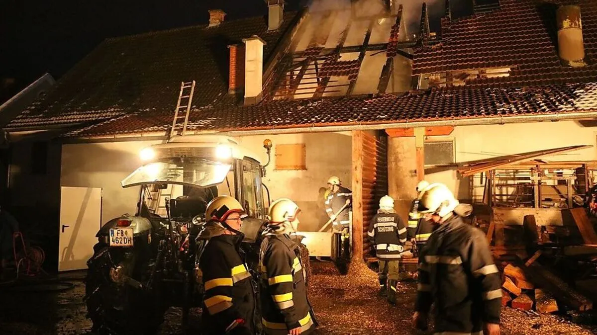 Mehr als 100 Feuerwehrleute standen im Einsatz