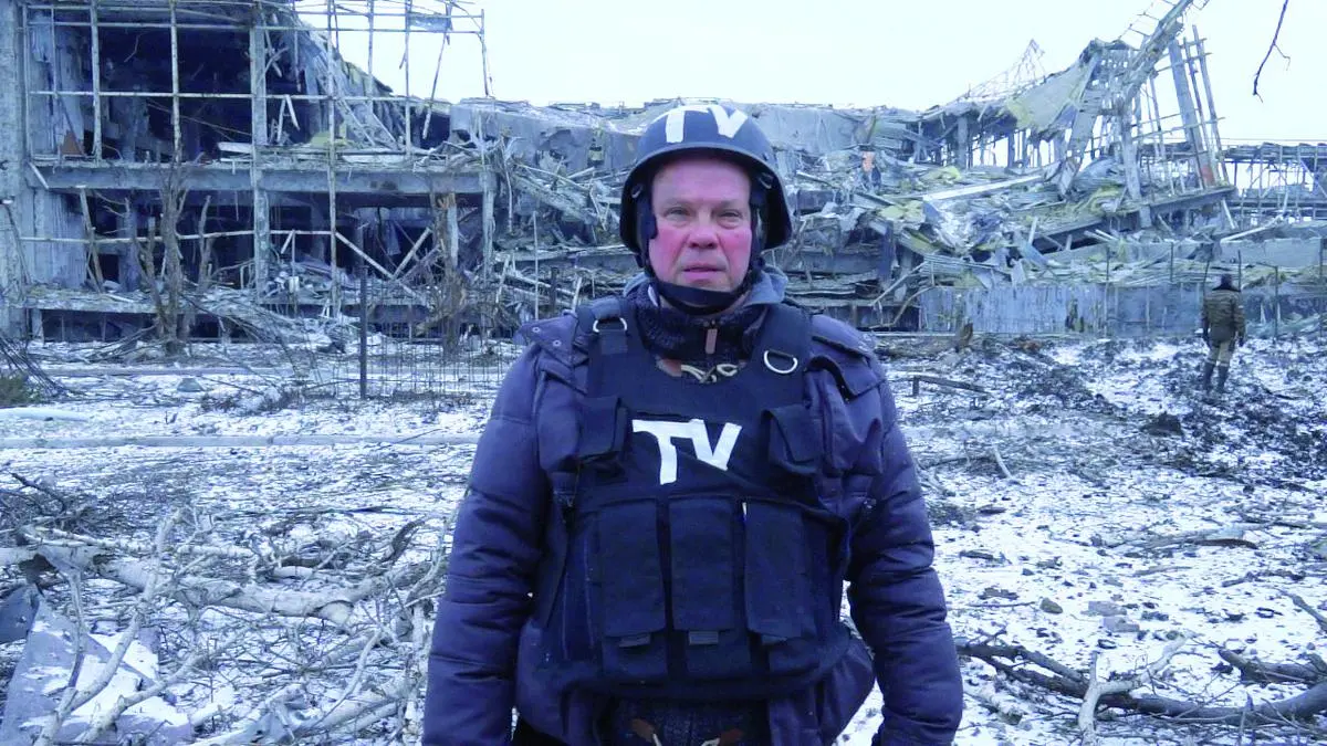 Der ORF-Mann und Kleine Zeitung Korrespondent bei seiner täglichen Arbeit in der Ukraine 