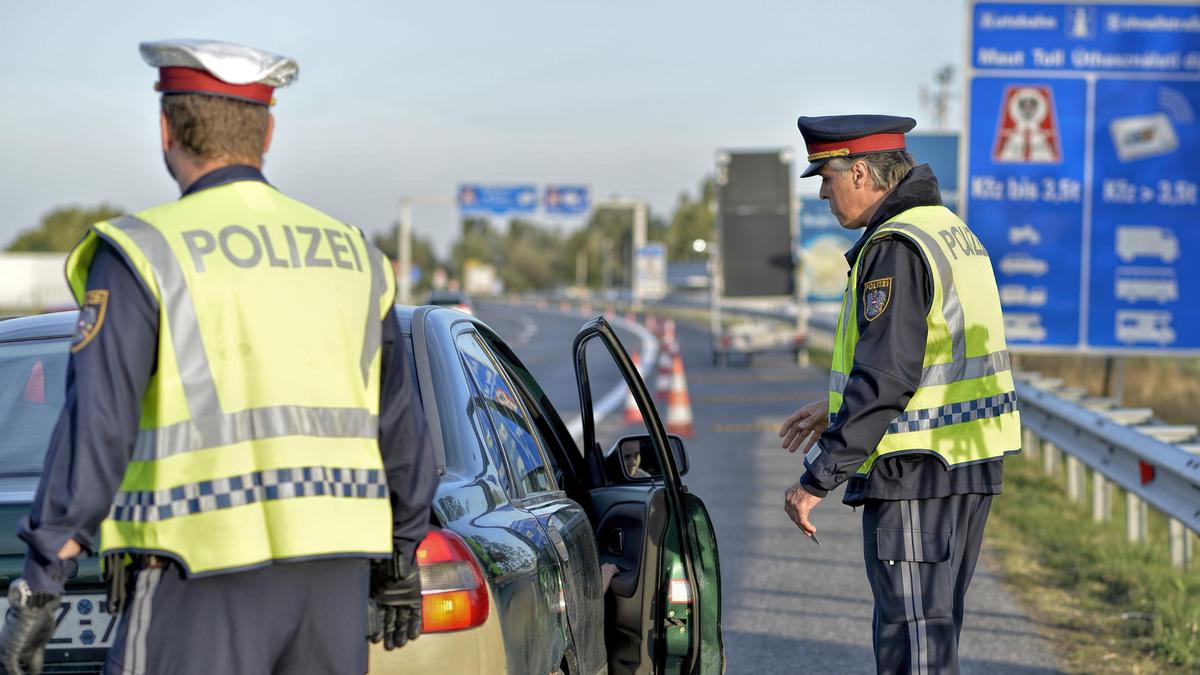 Grenzkontrolle zwischen Österreich und Ungarn