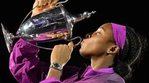 Coco Gauff bei ihrem Sieg bei den WTA Finals