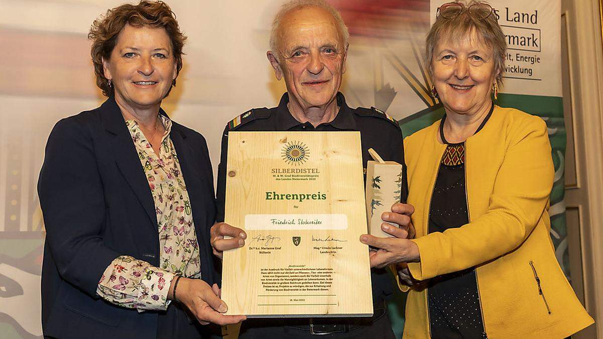 Fritz Stockreiter durfte den Ehrenpreis entgegennehmen