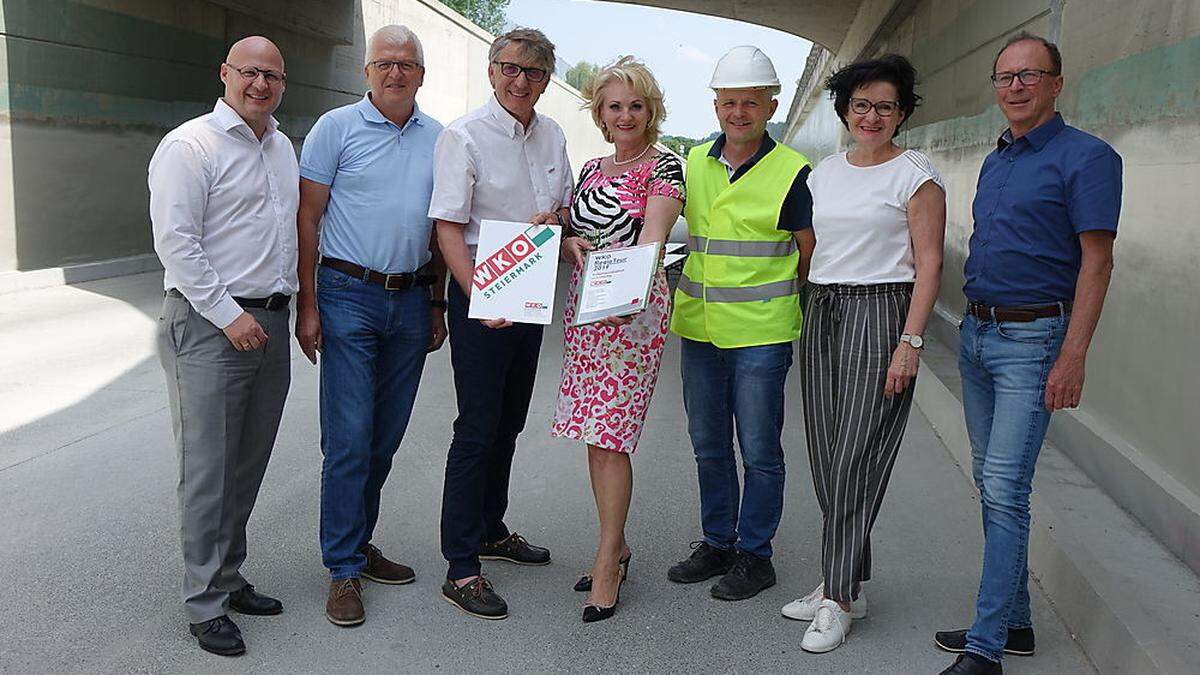 Peter Sükar, Gerhard Streit, Josef Herk, Riki Vogl, Jakob Kogler-Sobl, Michaela Schramm-Waidacher, Albert Vogl (von links)