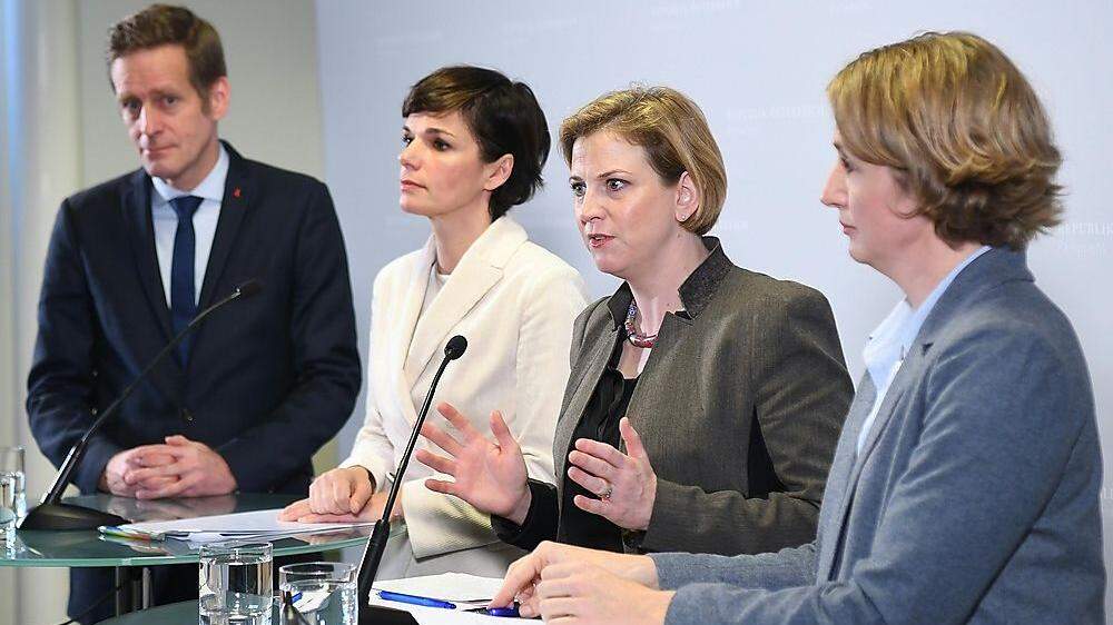 Krainer, Rendi-Wagner, Meinl-Reisinger und Krisper verlangen als SPÖ- und Neos-Vertreter das Einsetzen des Untersuchungsausschusses