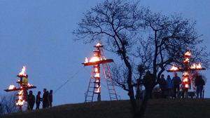 Brennende Kreuze am Wognahanslkogel
