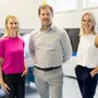 Laborchefin Annemarie Marold, Geschäftsführer Sebastian Guntschnig und Labormitarbeiterin Lucija Pšeničnik am neuen Standort