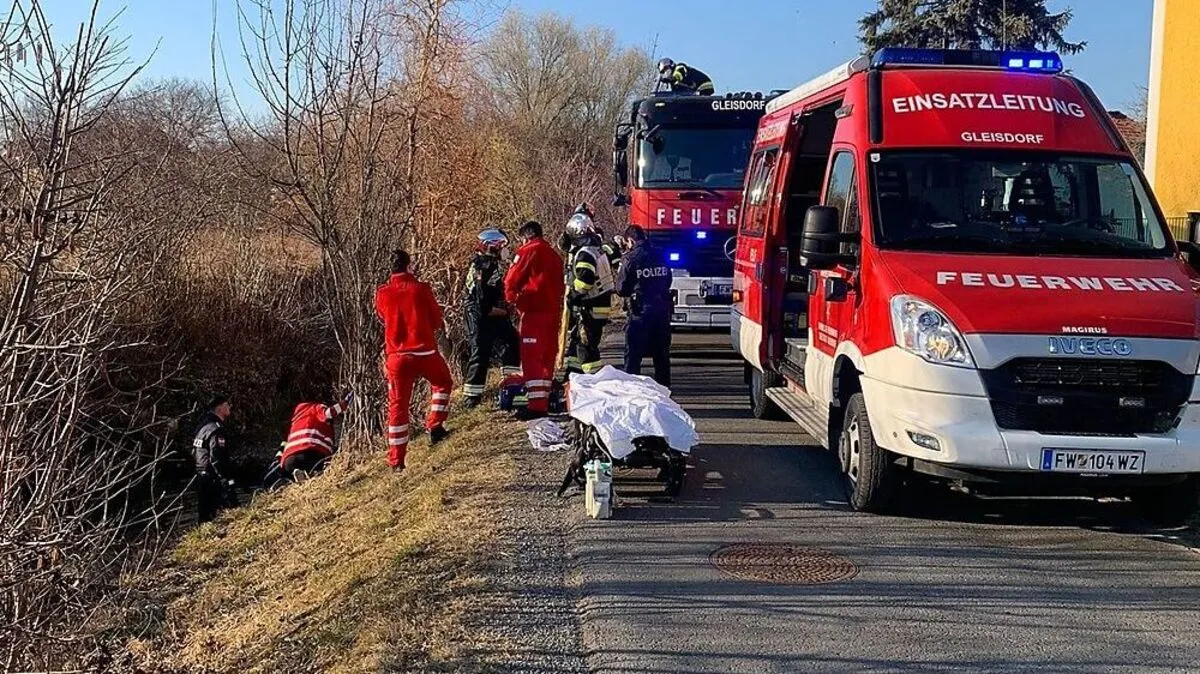 Vor Ort waren die FF Gleisdorf und das Rote Kreuz
