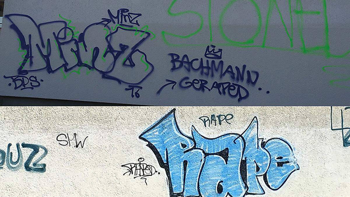 Sowohl das Bachmann-Gymnasium als auch das BG Lerchenfeld wurden vor wenigen Tagen von Sprayern heimgesucht
