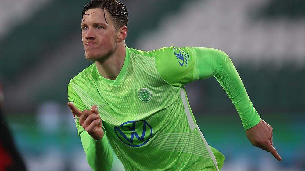 Wout Weghorst erzielte zwei Tore für Wolfsburg