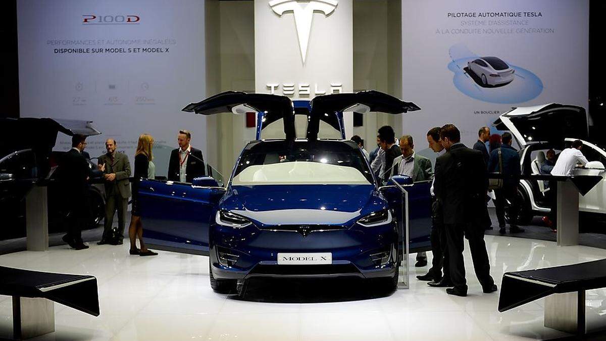 Gute Nachrichten für Tesla, hier auf dem Autosalon in Paris. 