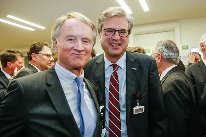 Der frühere steirische IV-Präsident Jochen Pildner-Steinburg und WK-Direktor Karl-Heinz Dernoscheg