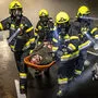 Einsatzübung der Feuerwehren, Rettung, Polizei und ASFINAG im Tunnel St. Niklas, A11