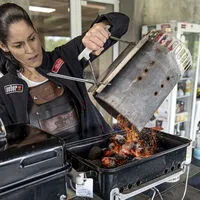 Grillmeisterin Yulia Haybäck