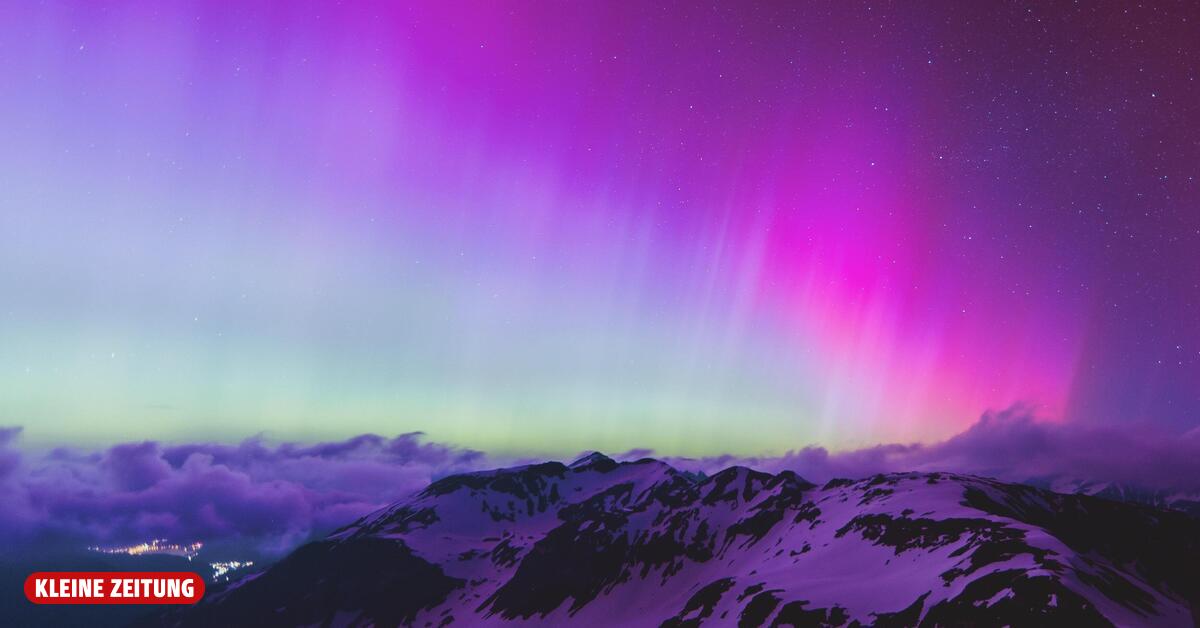 Über Österreich könnten Montagnacht Polarlichter leuchten