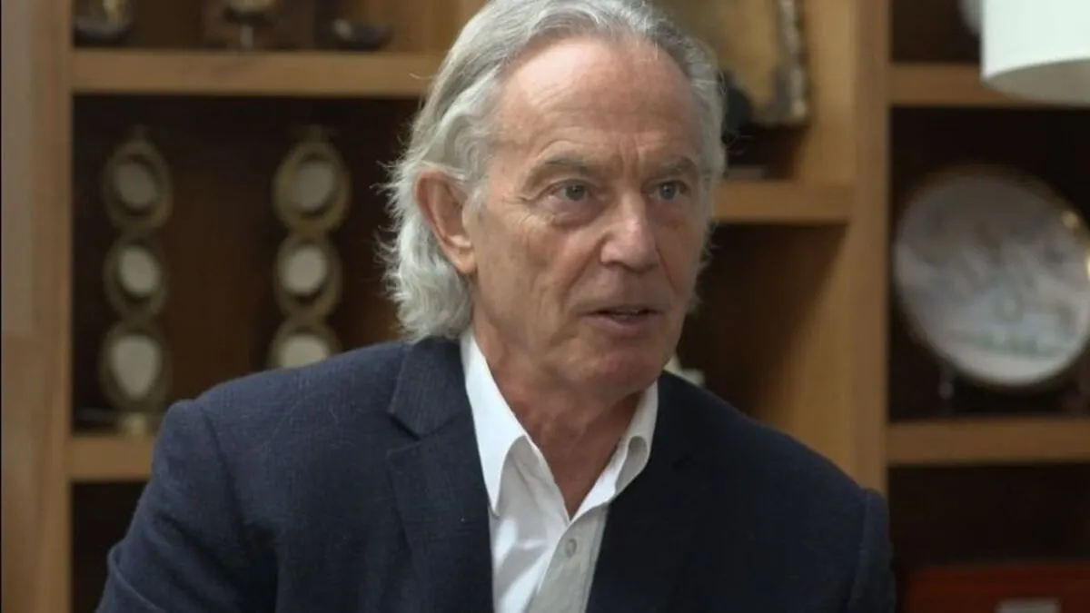 Tony Blair im ITV-Interview (Screenshot)