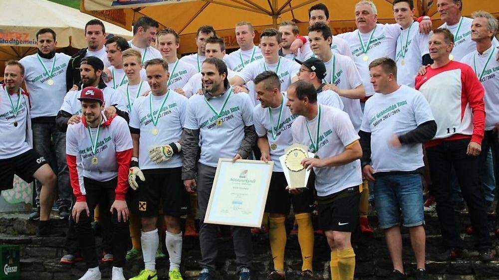 2018 wurde noch der Meistetitel in der Gebietsliga Ennstal und der Aufstieg in die Unterliga B gefeiert. Jetzt wurde die Kampfmannschaft der Spielgemeinschaft WSV/ESV Eisenerz von der Liga abgemeldet.