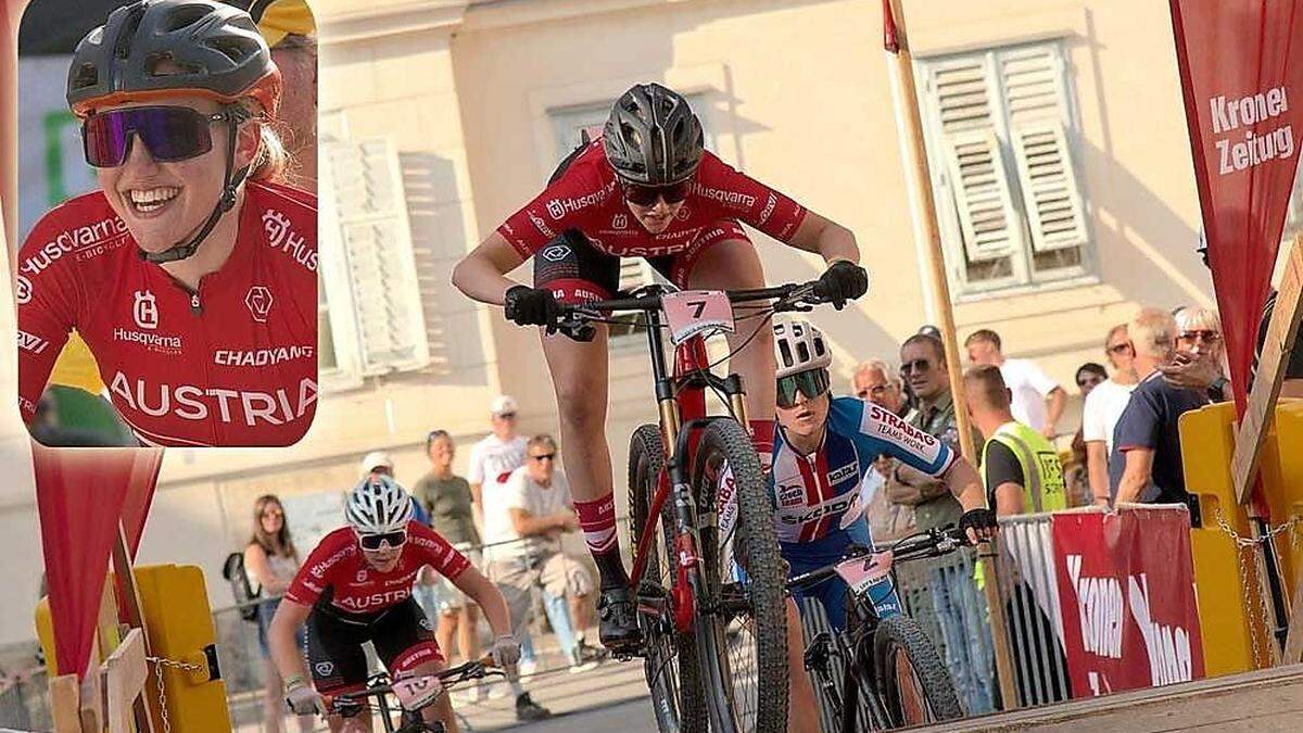 Mountainbikerin Katharina Sadnik wurde bei der WM starke Siebente