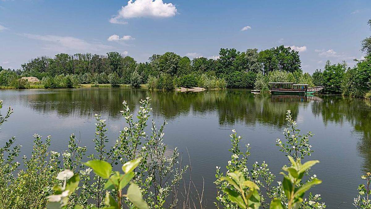 In diesem Baggersee in Mellach geschah das Unglück