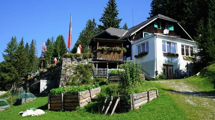 Nach dem wechselhaften Wetter ist der Sommer auf der Terenbachalm eingekehrt.