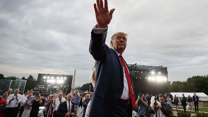Donald Trump auf großer Bühne