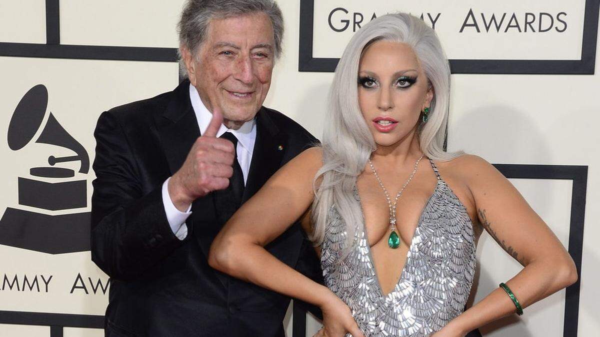 Popdiva Lady Gaga mit ihrem Mentor Tony Bennett