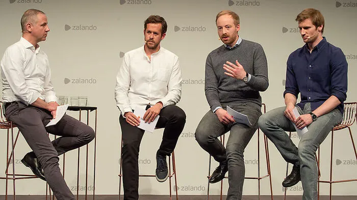 Zalando-Vorstände Robert Gentz, Rubin Ritter und David Schneider.