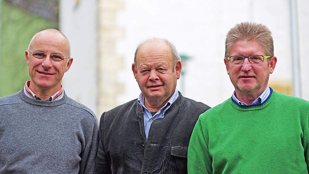 Wollen die Bürgeralm retten: Hannes Finding, Fritz Karlon und Günther Essenko (von links)