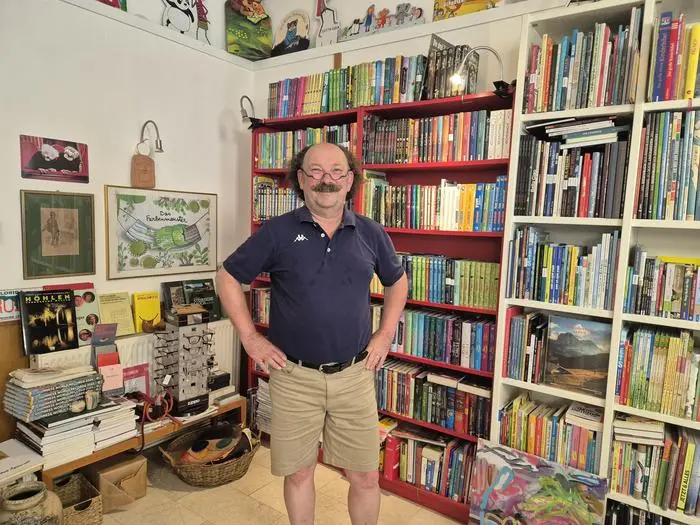 Erwin Draxler hat in den vergangenen zwanzig Jahren in seinem Büchergeschäft in Leibnitz eine treue Stammleserschaft aufgebaut