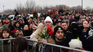 Tausende kamen zum Begräbnis von Alexei Nawalny | Tausende kamen zum Begräbnis von Alexei Nawalny - trotz Einschüchterungen seitens der Polizei