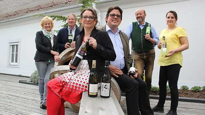 Einige Winzer der Gruppe „Lavanttaler Qualitätswein“ präsentieren die neuen Weine