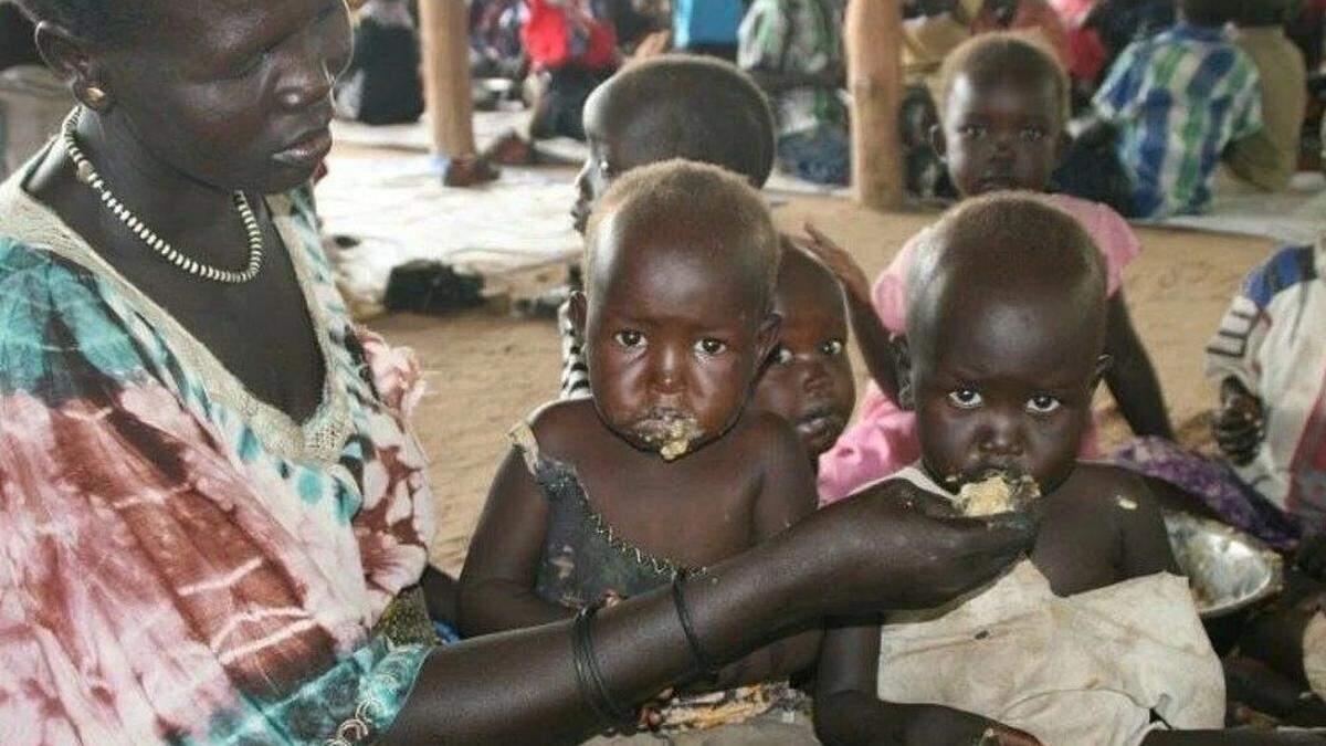 Ein von der Caritas unterstütztes Babyfeeding-Center im Südsudan