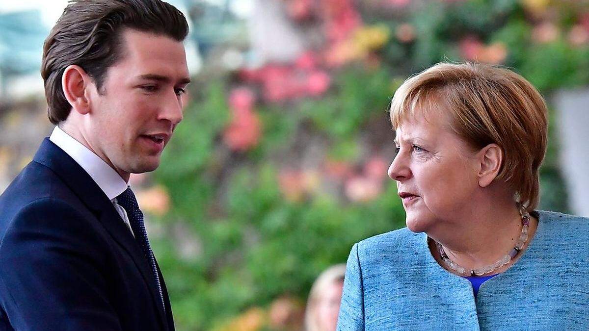 Kurz und Merkel 2018 in Berlin