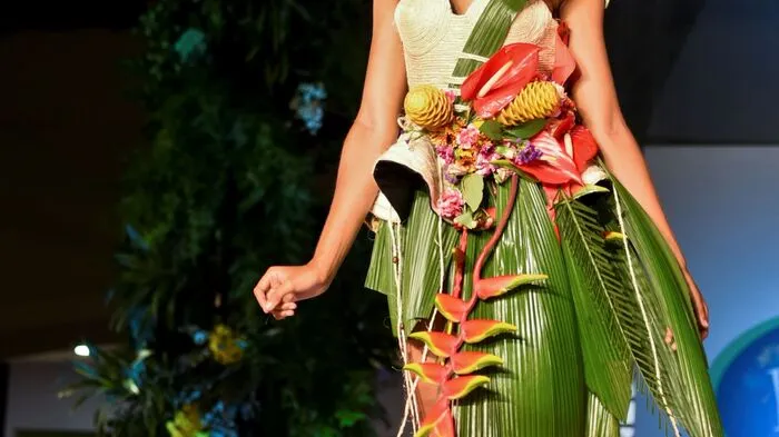 Bei der Bio-Fashion-Show in Cali in Kolumbien wurde Mode aus organischen Stoffen gezeigt.