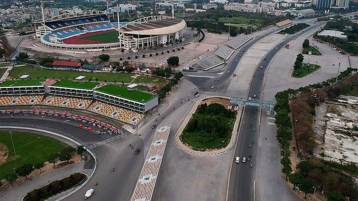 Auf dieser Strecke in Hanoi hätte bereits 2020 ein Grand Prix stattfinden sollen.