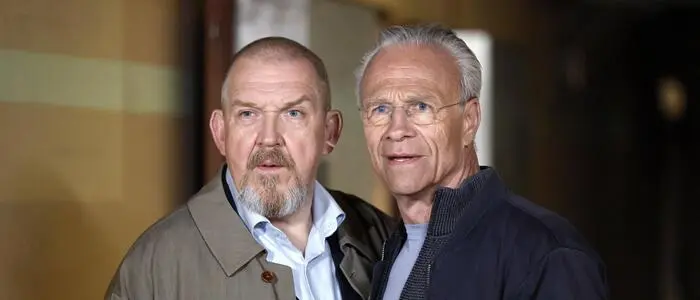 Die Tatort-Schauspieler Dietmar Bär und Klaus J. Behrendt