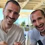Haben gut lachen - Leonardo Bonucci und Giorgio Chiellini