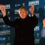 Turkish President and leader of Justice and Development (AK) Party Recep Tayyip Erdogan (L) with his wife Emine Erdogan (R) wawe to supporters as he adresses a speech after the Turkish local Municipal elections, at AK Party Headquarters in Ankara on April 1, 2024. Turkey's main opposition party on March 31 claimed victory in Istanbul and Ankara, with its rising political star emerging from local elections as a serious challenger to veteran President Recep Tayyip Erdogan.
Erdogan, addressing supporters at his party's headquarters in Ankara, acknowledged a "turning point" for his party and promised to respect the results.
Partial results from across the nation of 85 million people showed major advances for the Republican People's Party (CHP) at the expense of Erdogan's Justice and Development Party (AKP) that has dominated politics for more than two decades. (Photo by Adem ALTAN / AFP)