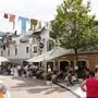 Die Zwergergasse in Lienz ist im Juli und August abends eine reine Fußgängerzone 