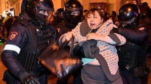 Verhaftungen bei Protesten gegen die Teilmobilmachung in Russland 