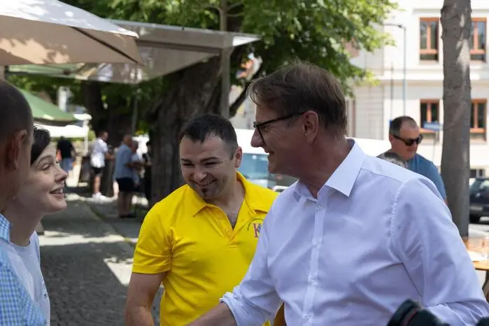Bürgermeister Marcus Martschitsch gratulierte persönlich.
