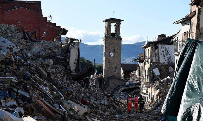 Amatrice war am 24. August völlig zerstört worden