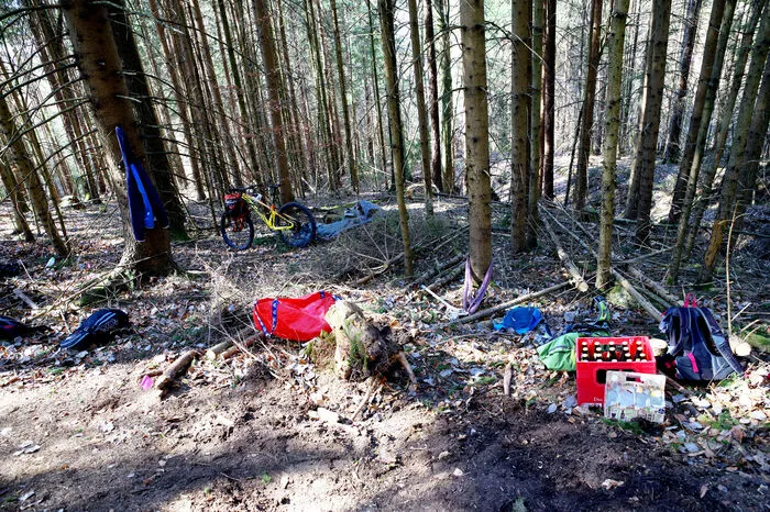 Im "Basislager" trifft man sich zum Rasten und Jausnen