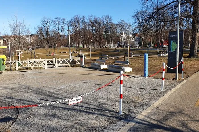 Schon 2021 war die Augartenbucht abgesperrt - heuer schon wieder.