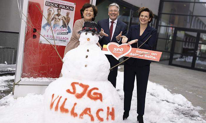 Bei der SPÖ setzt man auf Schneemänner als Werbeträger