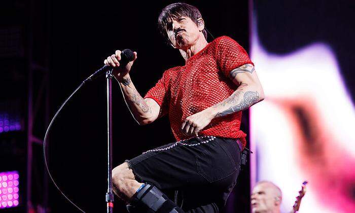 Frontman Anthony Kiedis beim Wien-Konzert der Chili Peppers