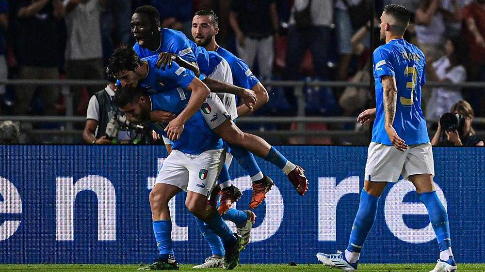 Lorenzo Pellegrini erzielte das 1:0 für Italien gegen Deutschland